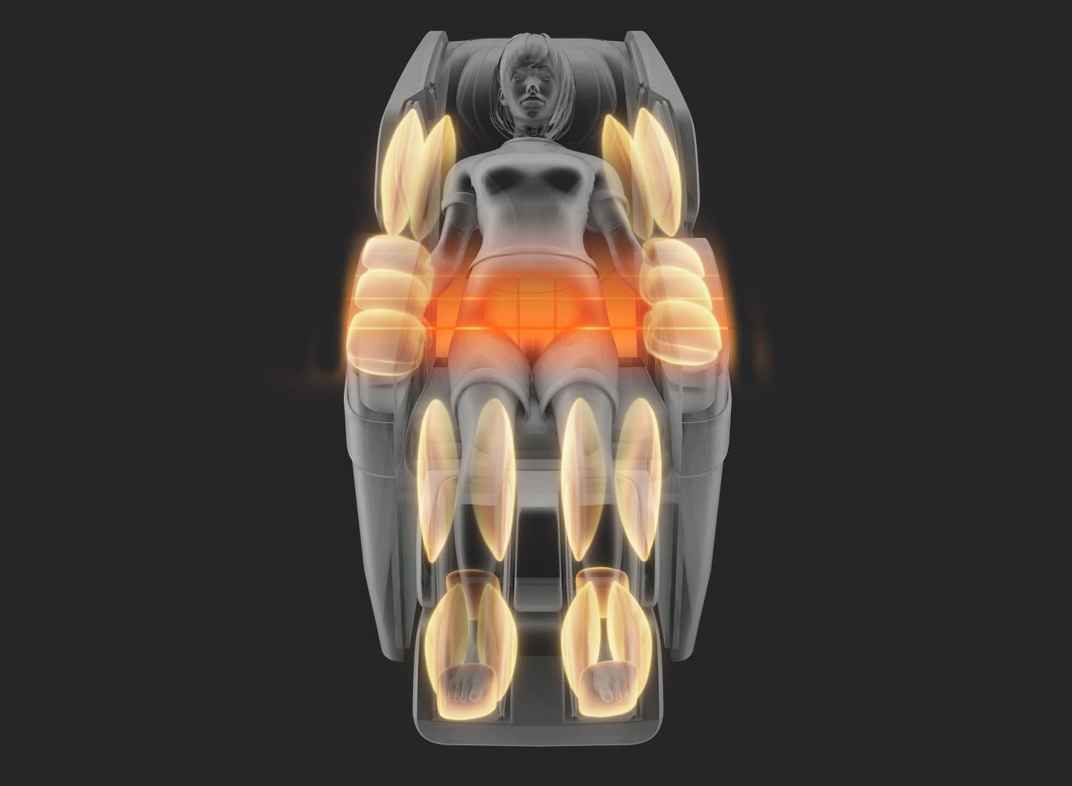 Masaje de brazos y manos.
Masaje de piernas y gemelos.