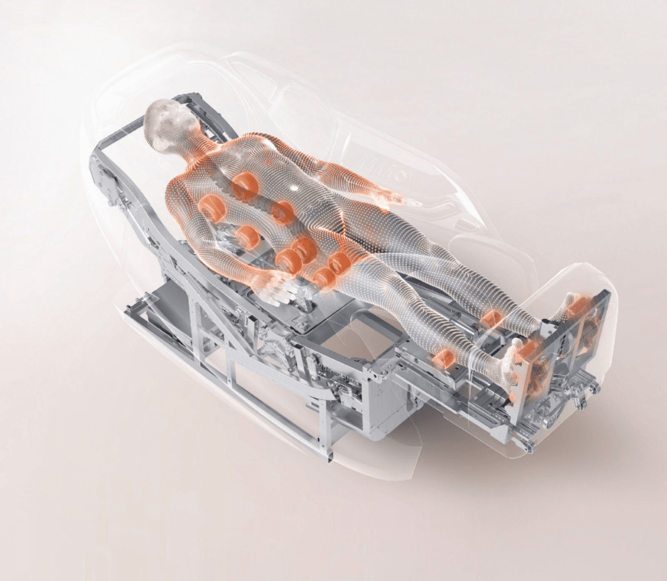 Dos robots de masaje 4D Spine Sense, el elemento con el que DYNAMIX impresiona